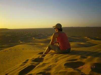 desert dreams while sunset